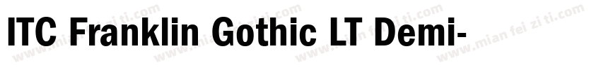 ITC Franklin Gothic LT Demi字体转换
